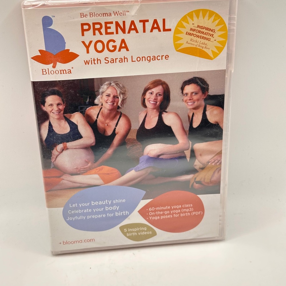NEW Be Blooma Well Prenatal Yoga DVD Sarah Longacre 60 Minute Fitness Birth Prep